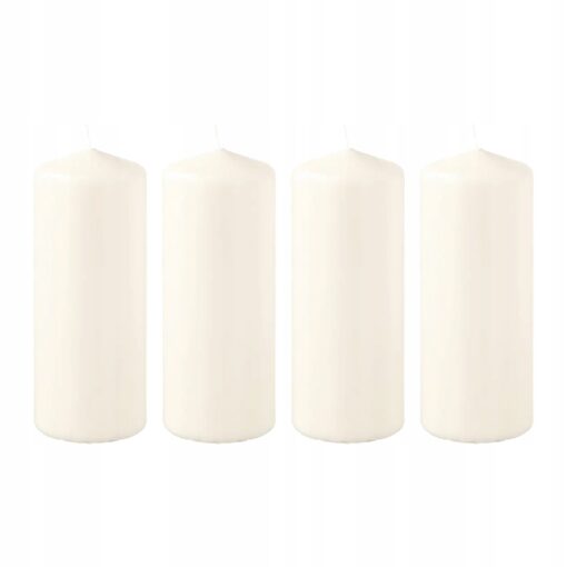 IKEA FONOMEN ŚWIECA BRYŁOWA 15 CM ZESTAW 4 SZT.