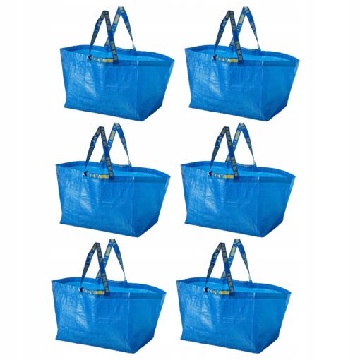 IKEA FRAKTA TORBA 71L NA ZAKUPY MOCNA 6 SZT.