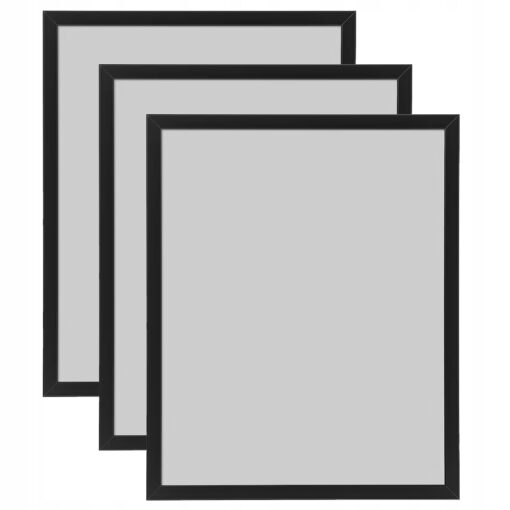 IKEA FISKBO RAMKA NA ZDJĘCIA CZARNA 40X50CM 3 SZT.