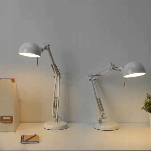 IKEA FORSA LAMPKA BIURKOWA LAMPA BIAŁA - obrazek 3