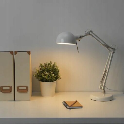 IKEA FORSA LAMPKA BIURKOWA LAMPA BIAŁA - obrazek 4