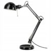 IKEA FORSA LAMPKA BIURKOWA LAMPA CZARNA