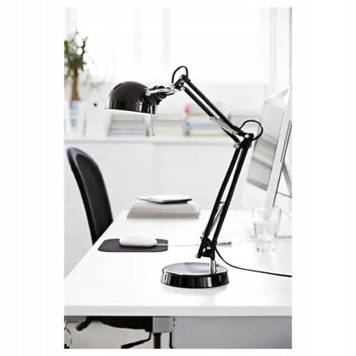 IKEA FORSA LAMPKA BIURKOWA LAMPA CZARNA - obrazek 2