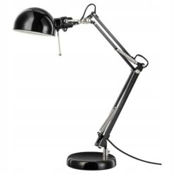 IKEA FORSA LAMPKA BIURKOWA LAMPA CZARNA