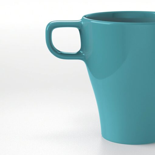 IKEA FARGRIK KUBEK 250ML TURKUS ZESTAW KUBKÓW 6SZT - obrazek 4