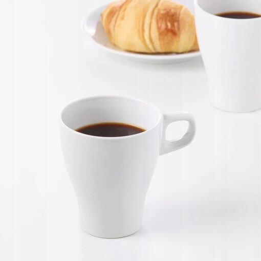 IKEA FARGRIK ZESTAW KUBKÓW BIAŁE 250 ML 6 SZT. - obrazek 3