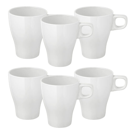IKEA FARGRIK ZESTAW KUBKÓW BIAŁE 250 ML 6 SZT.