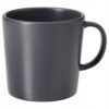 IKEA DINERA KUBEK CIEMNOSZARY SZARY KAMIONKA 300ML