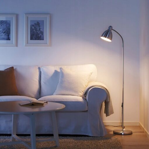 IKEA LERSTA LAMPA PODŁOGOWA STOJĄCA SREBRNA 131 CM - obrazek 2
