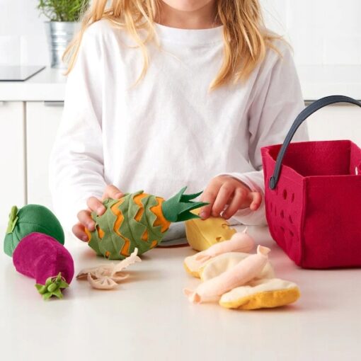 IKEA LATSAS PLUSZOWE WARZYWA KOSZ Z ZAKUPAMI 12SZT - obrazek 4
