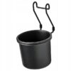 IKEA HULTARP POJEMNIK CZARNY NA RELING 14x16 CM