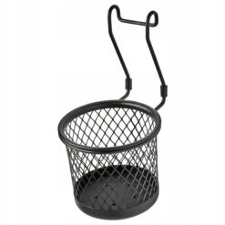 IKEA HULTARP POJEMNIK NA RELING CZARNY 14x16 CM