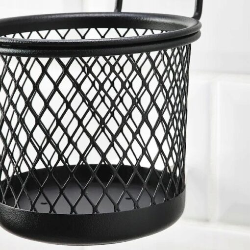 IKEA HULTARP POJEMNIK NA RELING CZARNY 14x16 CM - obrazek 3