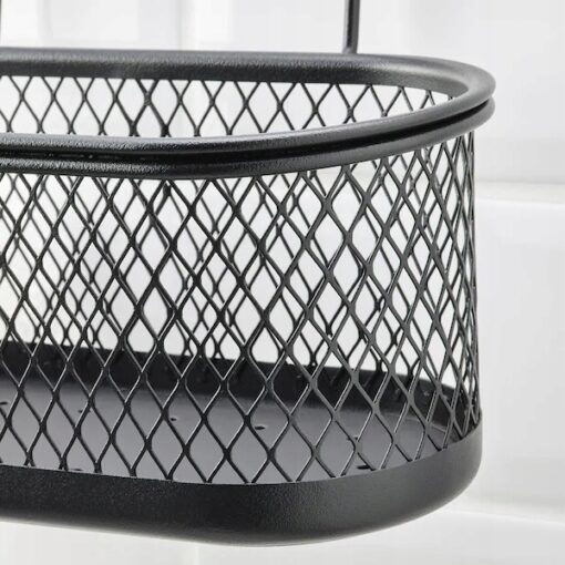 IKEA HULTARP POJEMNIK NA RELING CZARNY 31x16 CM - obrazek 2