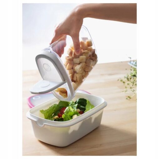 IKEA 365+ POJEMNIKI NA SUCHĄ ŻYWNOŚĆ 1,3L 3 SZTUKI - obrazek 6