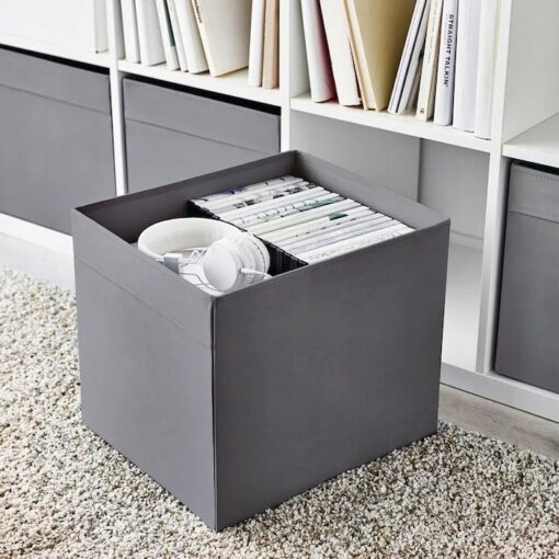 IKEA DRONA PUDEŁKO WKŁAD ORGANIZER 33x38x33 CM SZARY - obrazek 2