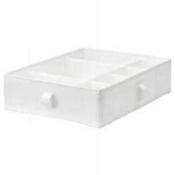 IKEA SKUBB PUDEŁKO Z PRZEGRODAMI BIAŁE 44x34x11 CM