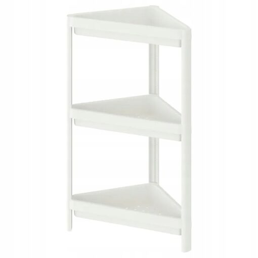 IKEA VESKEN REGAŁ ŁAZIENKOWY NAROŻNY BIAŁY 71 CM