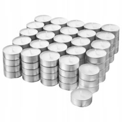 IKEA GLIMMA ŚWIECZKI TEALIGHT BIAŁE ZESTAW 100 SZT