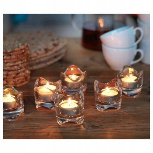 IKEA GLIMMA ŚWIECZKI TEALIGHT BIAŁE ZESTAW 100 SZT - obrazek 3