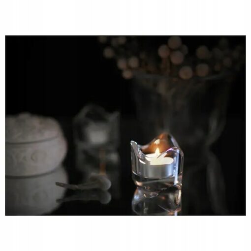 IKEA GLIMMA ŚWIECZKI TEALIGHT BIAŁE ZESTAW 100 SZT - obrazek 4