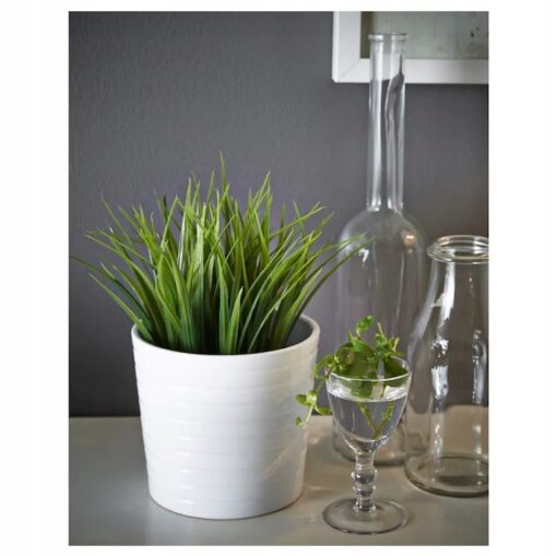 IKEA FEJKA SZTUCZNA ROŚLINA DONICZKOWA TRAWA 21 CM - obrazek 2