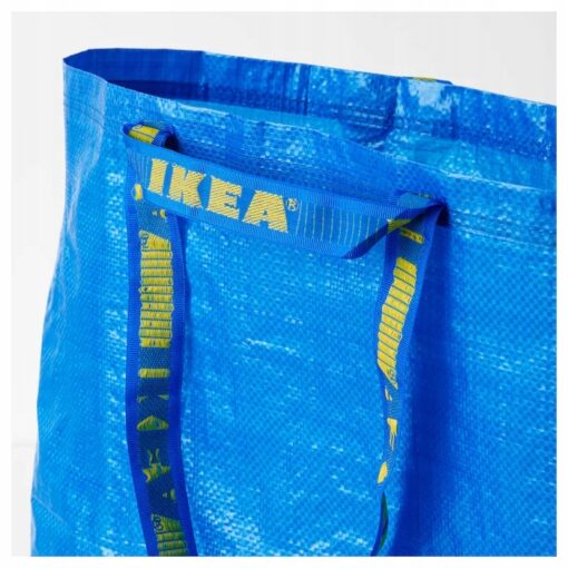 IKEA FRAKTA TORBA NIEBIESKA NA ZAKUPY MOCNA 36 L - obrazek 4