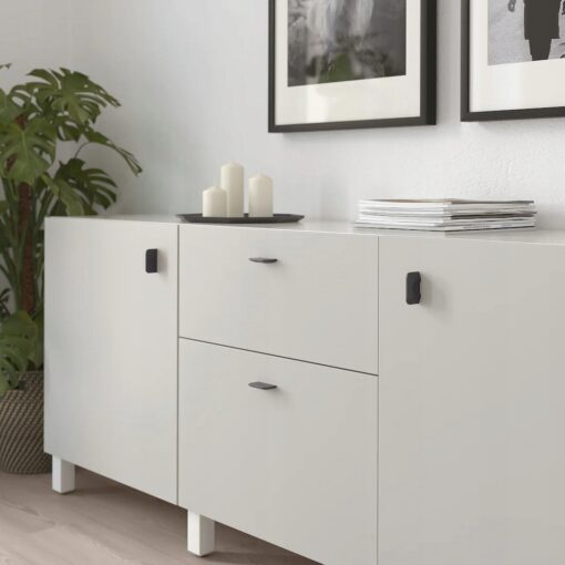 IKEA BERGHALLA UCHWYT MEBLOWY SZARY 56 MM 2 SZT. - obrazek 2
