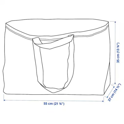 IKEA FRAKTA TORBA NA ZAKUPY PRANIE BASEN 71L - 10 SZT. - obrazek 7