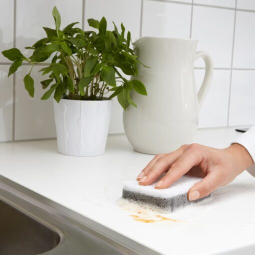 IKEA SVAMPIG GĄBKA DO MYCIA NACZYŃ 11x7CM 12 SZT. - obrazek 2