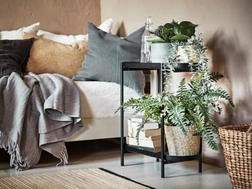 IKEA OLIVBLAD STOJAK NA DONICZKĘ CZARNY 56 cm - obrazek 4