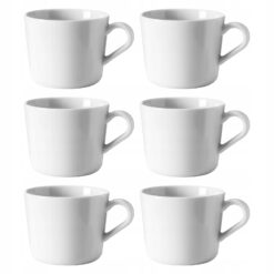 IKEA 365+ KUBEK BIAŁY PORCELANA 240 ML ZESTAW 6 SZT.