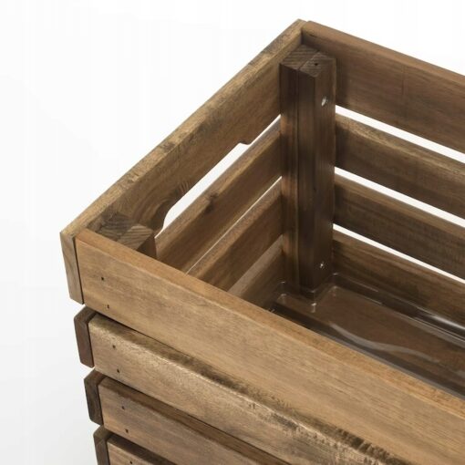 IKEA STJARNANIS SKRZYNKA NA KWIATY Z AKACJI 75x27 - obrazek 4