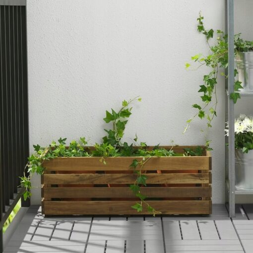 IKEA STJARNANIS SKRZYNKA NA KWIATY Z AKACJI 75x27 - obrazek 3