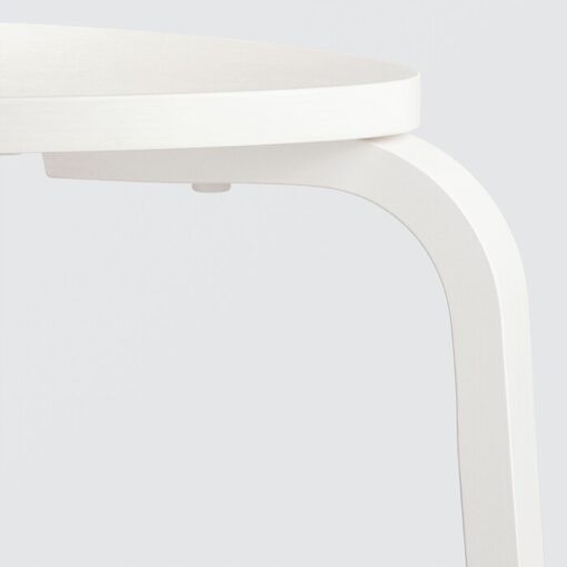 IKEA KYRRE STOŁEK TABORET BIAŁY - obrazek 3
