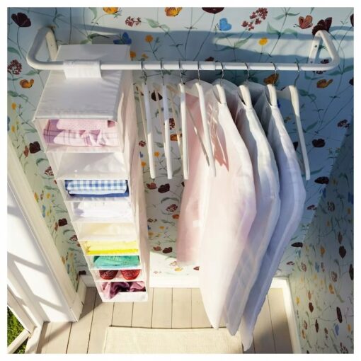 IKEA MULIG DRĄŻEK NA UBRANIA BIAŁY 60-90 CM - obrazek 5
