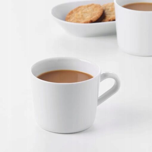 IKEA 365+ KUBEK BIAŁY PORCELANA 240 ML ZESTAW 4 SZT. - obrazek 2