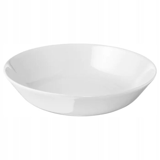 IKEA FLITIGHET TALERZ OBIADOWY GŁĘBOKI BIAŁY 22 cm