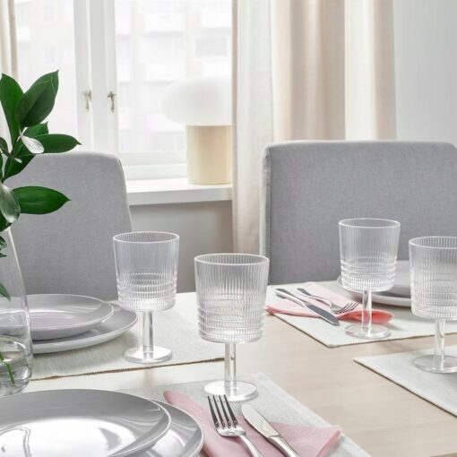 IKEA KALLSINNIG KIELISZEK DO WINA BEZBARWNY 320 ML - obrazek 2