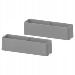 IKEA HEJNE KOŃCÓWKA OCHRONNA DO MEBLI SZARA 2 SZT.