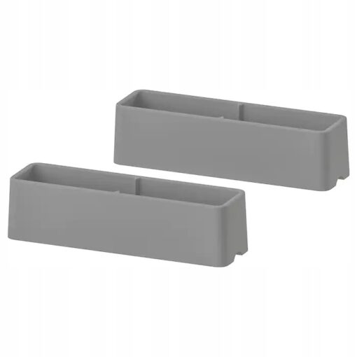 IKEA HEJNE KOŃCÓWKA OCHRONNA DO MEBLI SZARA 2 SZT.
