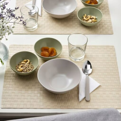 IKEA FARGKLAR MISKA SZARA MATOWA 16 CM - 4 SZT. - obrazek 2