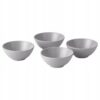 IKEA FARGKLAR MISKA SZARA MATOWA 16 CM - 4 SZT.