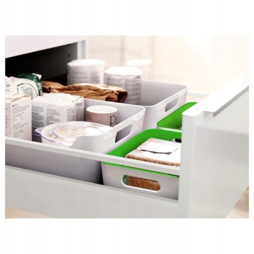IKEA VARIERA PUDEŁKO Z UCHWYTAMI BIAŁE 34x24 cm - obrazek 5