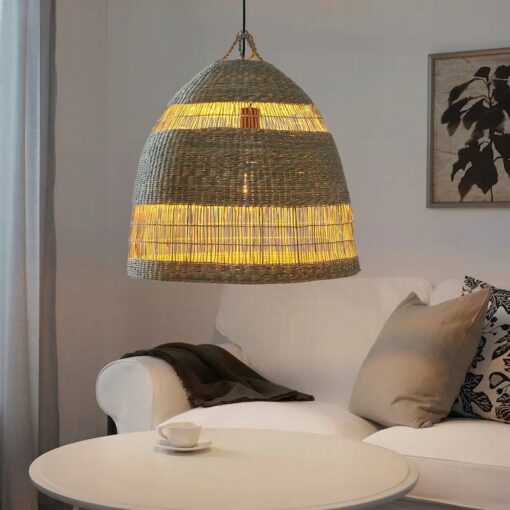 IKEA TORARED KLOSZ LAMPY WISZĄCEJ Z TRAWY MORSKIEJ - obrazek 2