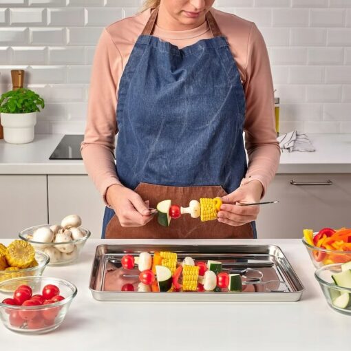 IKEA GRILLTIDER TACA DO SERWOWANIA STALOWA 40x30cm - obrazek 2