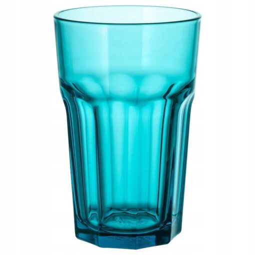IKEA POKAL SZKLANKA TURKUSOWA 350 ML