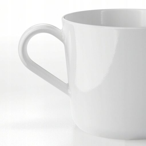 IKEA 365+ ZESTAW KUBEK BIAŁY PORCELANA 360 ML 4 SZT. - obrazek 3