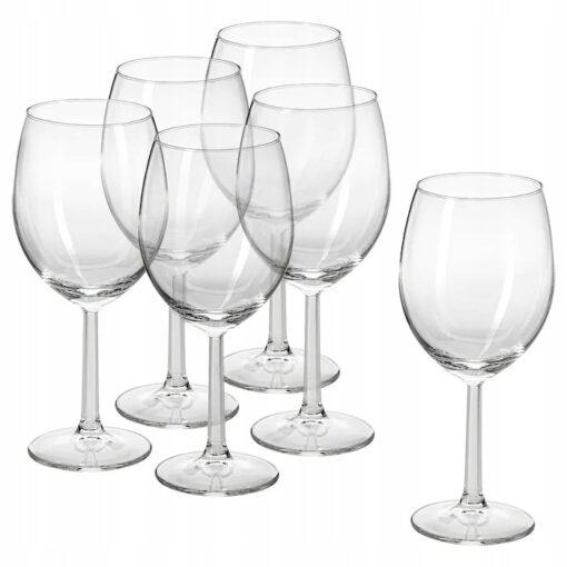 IKEA SVALKA KIELISZEK DO WINA 440 ML ZESTAW 6 SZT.