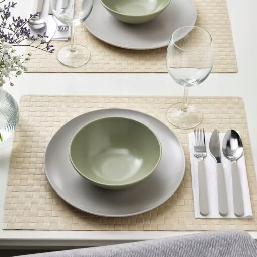 IKEA FARGKLAR TALERZ SZARY MATOWY 26 CM 4 SZT. - obrazek 3